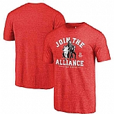 Houston Rockets Fanatics Branded Red Star Wars Alliance Tri Blend T-Shirt,baseball caps,new era cap wholesale,wholesale hats